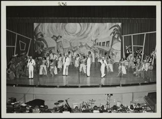 Missouri Alpha Chapter Members and Cast on Stage Photograph