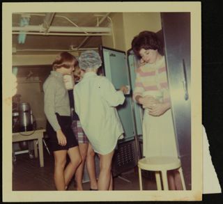 Missouri Alpha Chapter Members in Kitchen Photograph