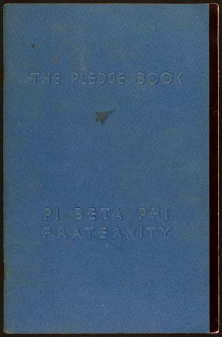 The Pledge Book: Pi Beta Phi Fraternity, 1959