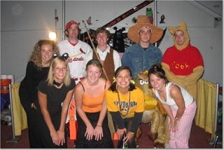 Fraternity and Sorority Members at a Costume Party Photograph, 2004