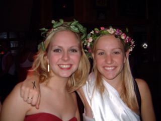 Two Missouri Alpha Chapter Members at a Toga Party Photograph 1, 2004