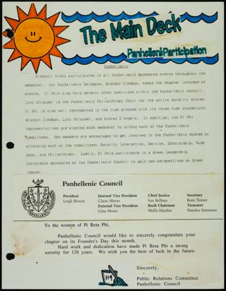 Missouri Alpha Chapter History Binder, Spring 1993, Page 119