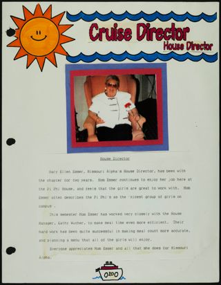 Missouri Alpha Chapter History Binder, Spring 1993, Page 19