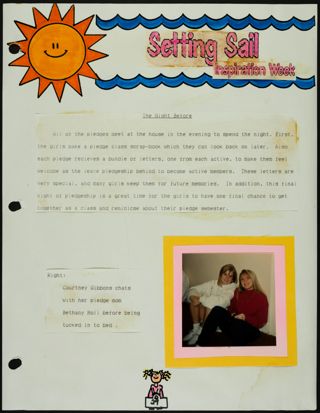 Missouri Alpha Chapter History Binder, Spring 1993, Page 29