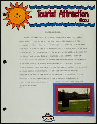 Missouri Alpha Chapter History Binder, Spring 1993, Page 21