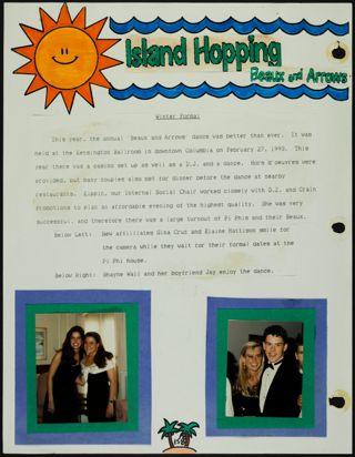Missouri Alpha Chapter History Binder, Spring 1993, Page 158