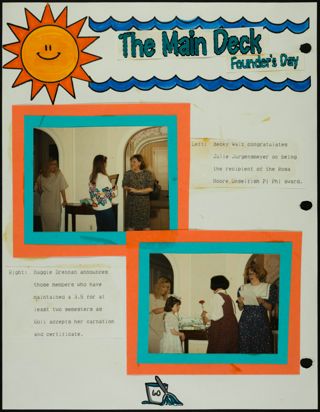 Missouri Alpha Chapter History Binder, Spring 1993, Page 60