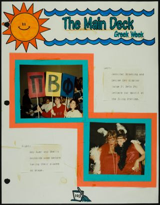 Missouri Alpha Chapter History Binder, Spring 1993, Page 103