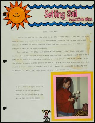 Missouri Alpha Chapter History Binder, Spring 1993, Page 25