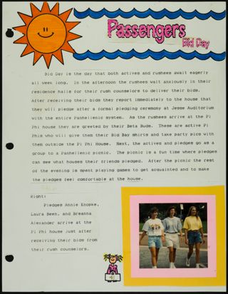 Missouri Alpha Chapter History Binder, Fall 1993, Page 41