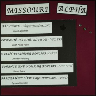 Missouri Alpha Chapter History Scrapbook, Spring 2014, Page 6