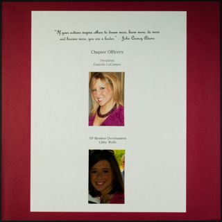 Missouri Alpha Chapter History Scrapbook, Spring 2008, Page 3