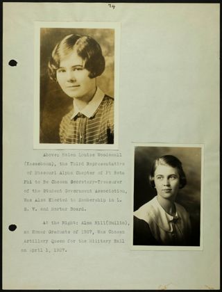 Missouri Alpha Chapter History Binder, 1900-1997, Page 19
