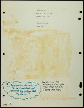 Missouri Alpha Chapter History Binder, 1900-1997, Page 82