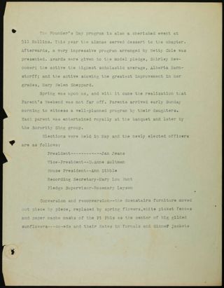 Missouri Alpha Chapter History Binder, 1900-1997, Page 44