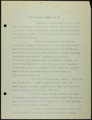 Missouri Alpha Chapter History Binder, 1900-1997, Page 4