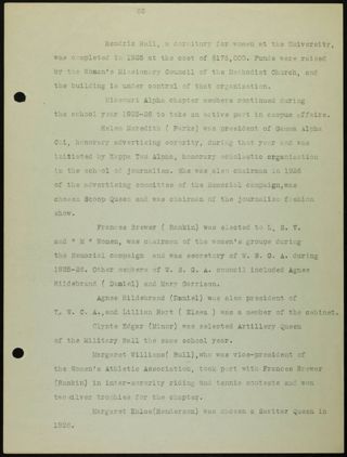 Missouri Alpha Chapter History Binder, 1900-1997, Page 16