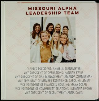 Missouri Alpha Chapter History Photo Book, Fall 2020, Page 4