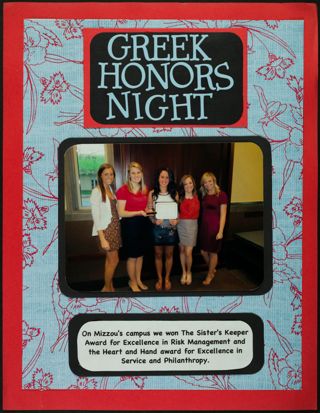 Missouri Alpha Chapter History Binder, Spring 2011, Page 41