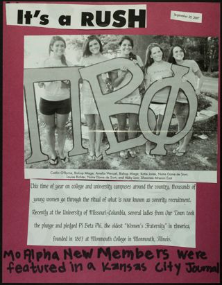 Missouri Alpha Chapter History Binder, Fall 2007, Page 23