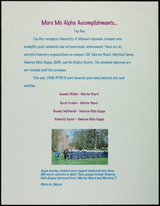 Missouri Alpha Chapter History Binder, Spring 2007, Page 37