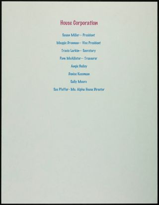 Missouri Alpha Chapter History Binder, Spring 2007, Page 17