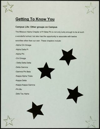 Missouri Alpha Chapter History Binder, Spring 2006, Page 33