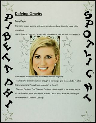 Missouri Alpha Chapter History Binder, Spring 2006, Page 34