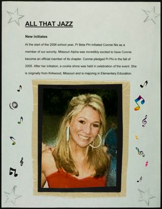 Missouri Alpha Chapter History Binder, Spring 2006, Page 12