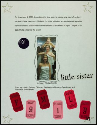 Missouri Alpha Chapter History Binder, July 2006-January 2007, Page 28