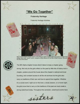 Missouri Alpha Chapter History Binder, July 2006-January 2007, Page 30