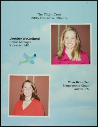 Missouri Alpha Chapter History Binder, Spring 2005, Page 8