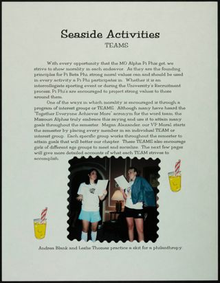 Missouri Alpha Chapter History Binder, Spring 2004, Page 31
