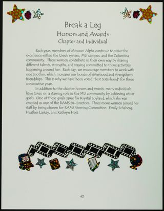 Missouri Alpha Chapter History Binder, Fall 2003, Page 58