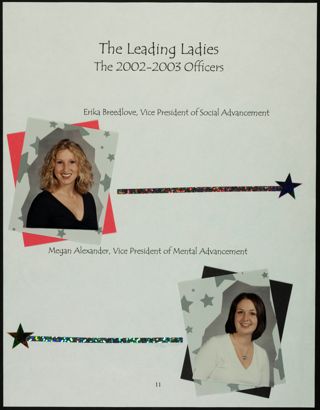 Missouri Alpha Chapter History Binder, Fall 2003, Page 12