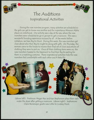 Missouri Alpha Chapter History Binder, Fall 2003, Page 33