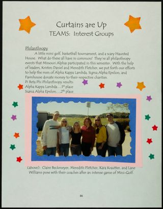 Missouri Alpha Chapter History Binder, Fall 2003, Page 42