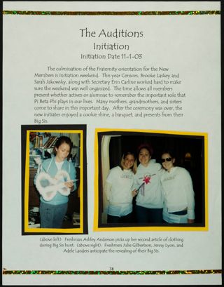 Missouri Alpha Chapter History Binder, Fall 2003, Page 34