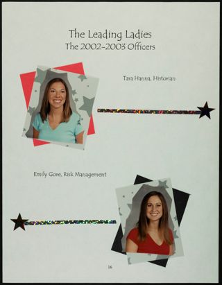 Missouri Alpha Chapter History Binder, Fall 2003, Page 17