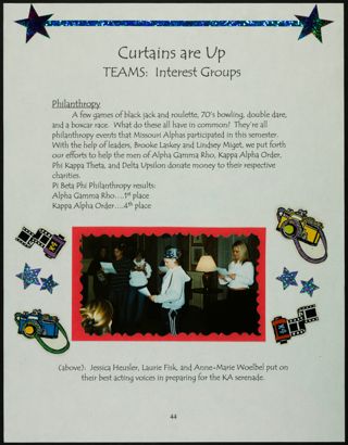 Missouri Alpha Chapter History Binder, Spring 2003, Page 43