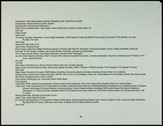 Missouri Alpha Chapter History Binder, Spring 2003, Page 83