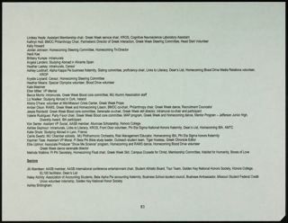Missouri Alpha Chapter History Binder, Spring 2003, Page 82