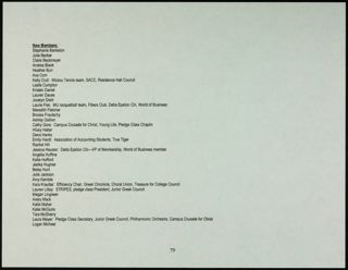 Missouri Alpha Chapter History Binder, Spring 2003, Page 78