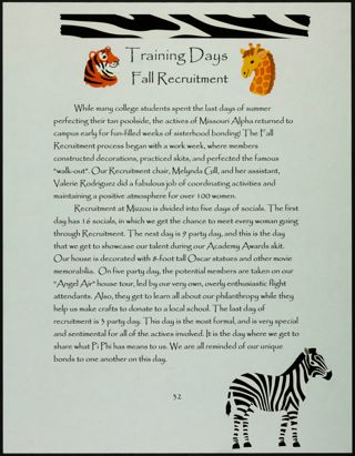 Missouri Alpha Chapter History Binder, Fall 2002, Page 31