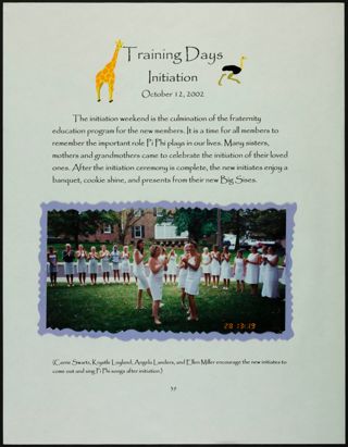 Missouri Alpha Chapter History Binder, Fall 2002, Page 38