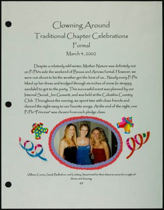 Missouri Alpha Chapter History Binder, Spring 2002, Page 61