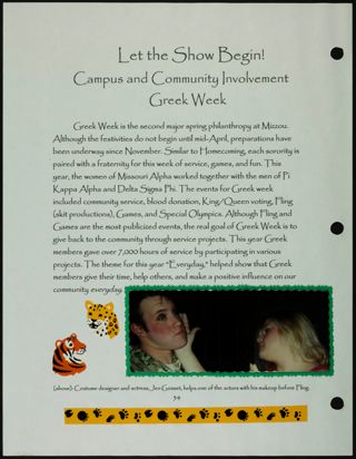 Missouri Alpha Chapter History Binder, Spring 2002, Page 81