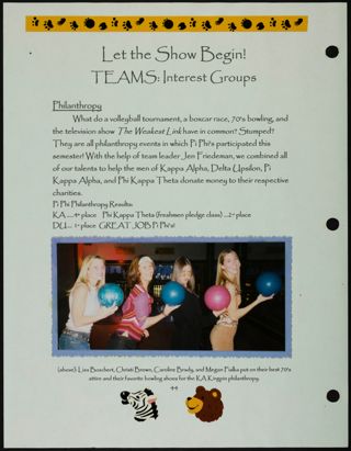 Missouri Alpha Chapter History Binder, Spring 2002, Page 83