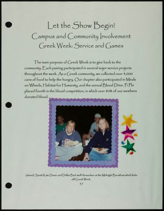 Missouri Alpha Chapter History Binder, Spring 2002, Page 51