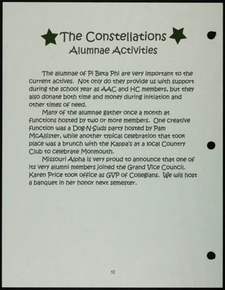 Missouri Alpha Chapter History Binder, Fall 2001, Page 48